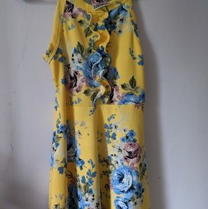 Yellow flowers dress